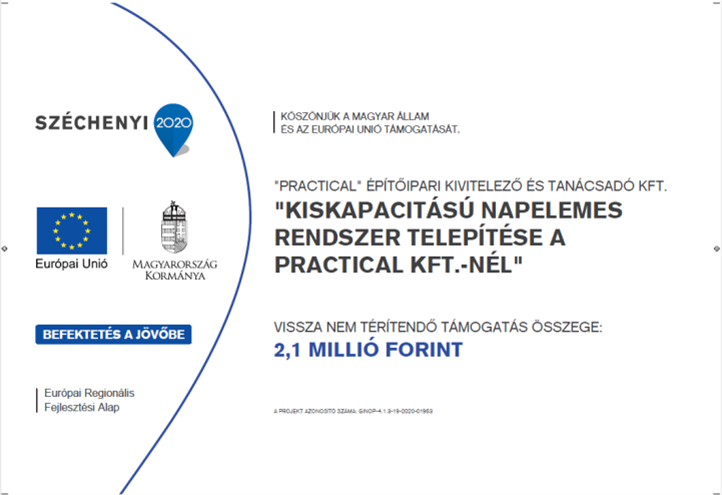 A Projekt megnevezése: GINOP-4.1.3-19-2020-01963 A Projekt megnevezése: GINOP-4.1.3-19-2020-01963